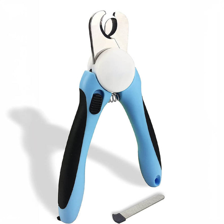 Professioneller Nagelknipser für Hunde & Katzen mit ergonomischem Griff & integrierter Feile. Perfekt für Krallenpflege.