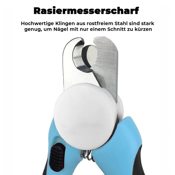Tier-Nagelknipser mit Feile, speziell für Hunde- & Katzenkrallen. Ergonomisches Design für einfache & effektive Pflege.