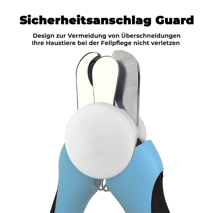 Hochwertiger Nagelschneider für Hunde und Katzen. Inkl. scharfer Klingen und integrierter Nagelfeile für optimale Krallenpflege.