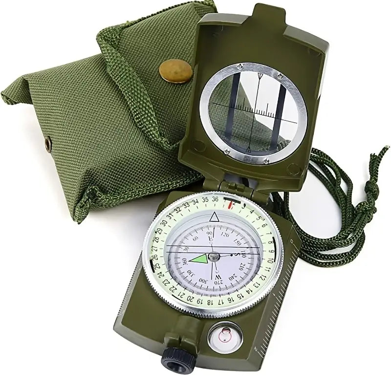 Professioneller Outdoor Kompass für präzise Navigation bei Wanderungen, Expeditionen & Survival, wasserdicht & stoßfest.