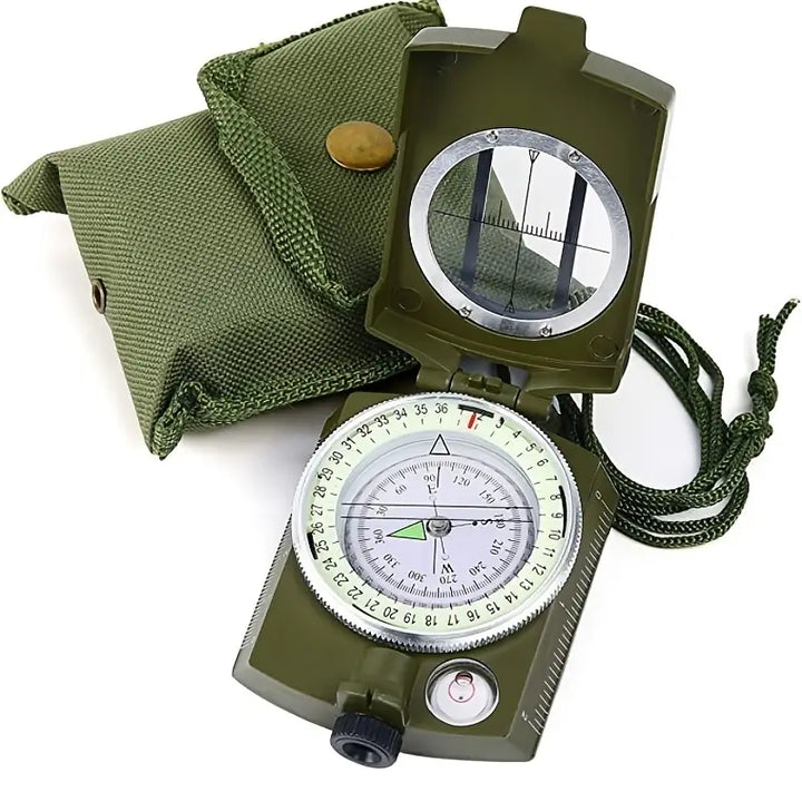 Professioneller Outdoor Kompass für präzise Navigation bei Wanderungen, Expeditionen & Survival, wasserdicht & stoßfest.