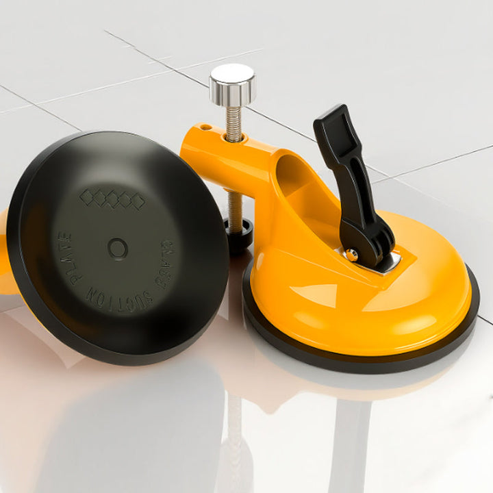 Saugnapf-Werkzeug zum Heben von Fliesen, Glas und Naturstein. Ergonomisches Design für einfache Anwendung.