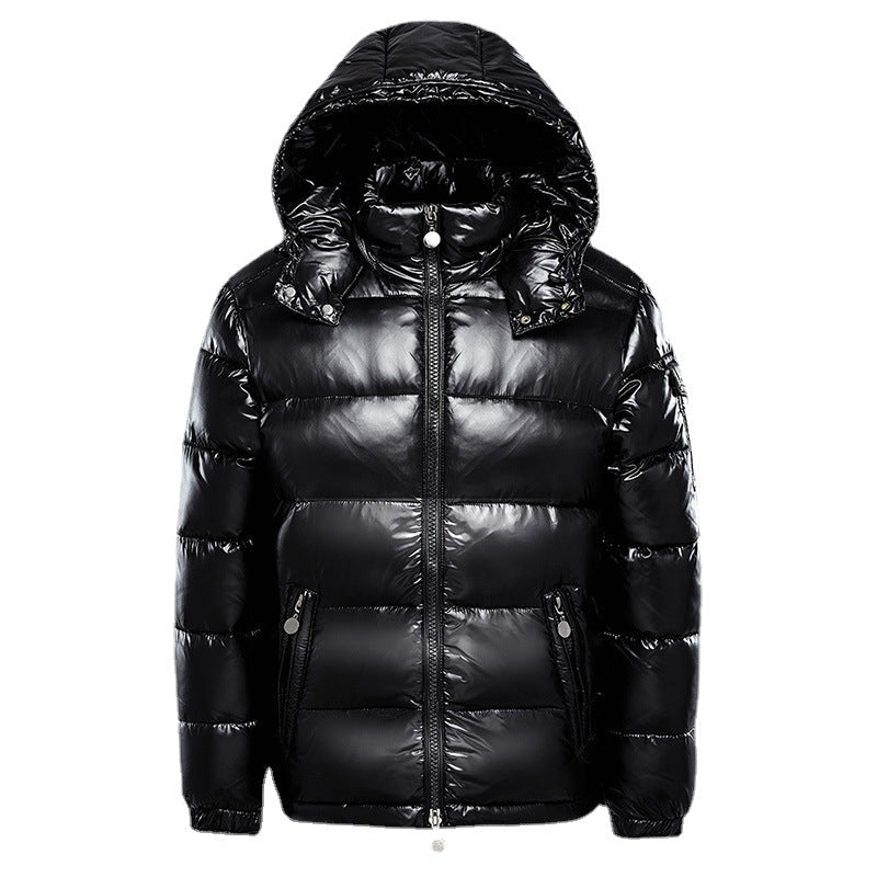 Glänzende Herren Winterpufferjacke, warm & stilvoll, perfekt für modernen Kälteschutz.