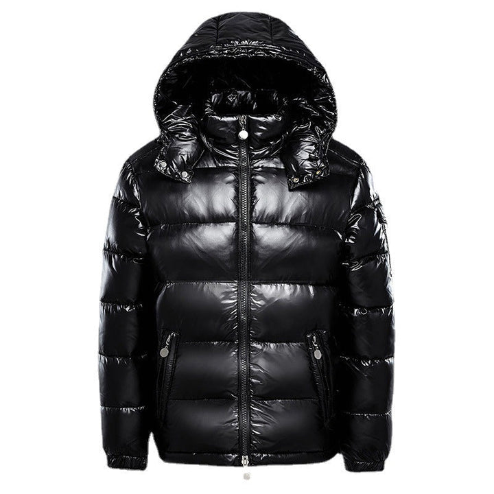 Glänzende Herren Winterpufferjacke, warm & stilvoll, perfekt für modernen Kälteschutz.