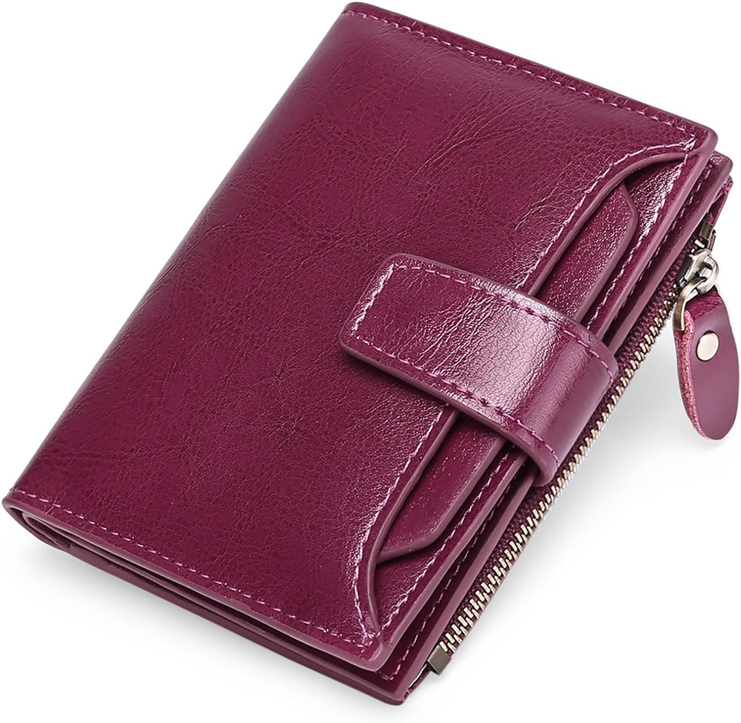 Sichere Kurz-Geldbörse mit RFID-Schutz für Damen & Herren, ideal für Karten & Bargeld.