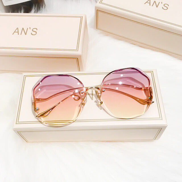 Modische Unisex-Sonnenbrille mit Gradient-Tönung, ideal für sonnige Tage.