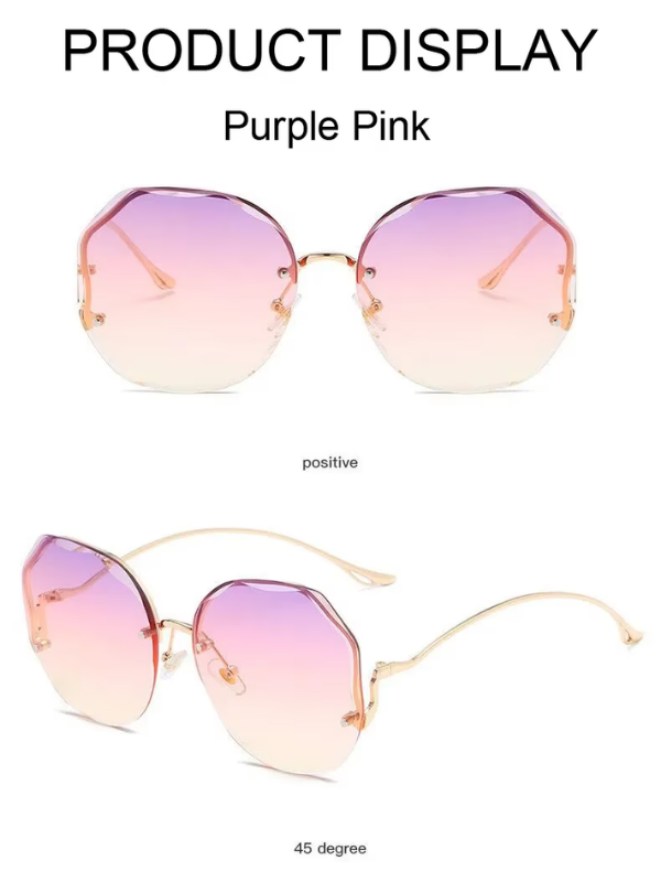 Modisches Accessoire: Unisex Farbverlauf Sonnenbrille mit UV-Schutz für Sonne.