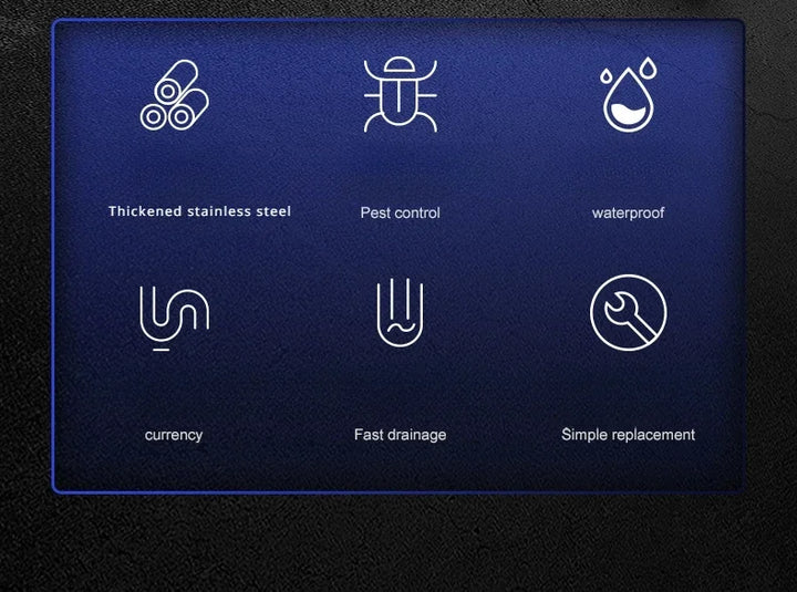 Hygiene-optimierter quadratischer Edelstahl Bodenablauf für die Dusche.