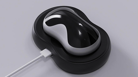 Ergonomisches QuietWave Anti-Schnarch-Gerät, angenehm zu tragen und effektiv gegen Schnarchen.