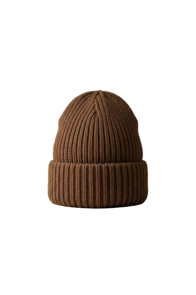 Weiche Damen Strickmütze für Herbst & Winter, warm und kuschelig.