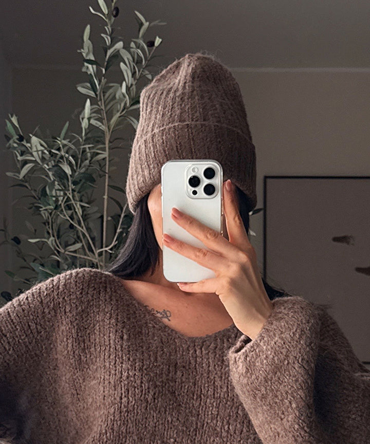 Warme Strickmütze für Damen, kuschelig und stilvoll, in praktischer Einheitsgröße.