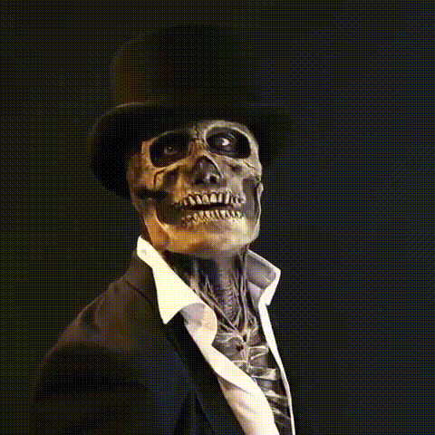 Realistische Skelett Halloween Maske aus Latex für Erwachsene, detailliert und gruselig, perfekt für Horror-Partys.