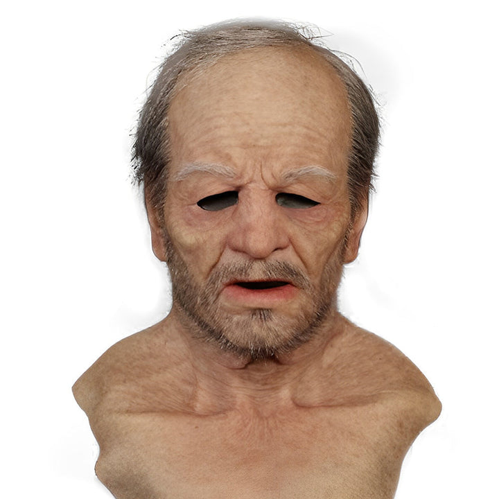 Halloween Gruselmaske Vollkopf, realistische Verkleidung für Erwachsene, erschreckend echt.