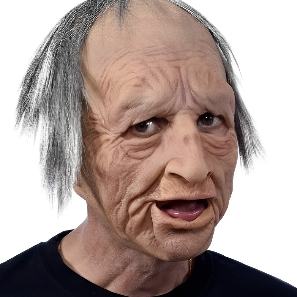 Realistische Vollkopfmaske für Erwachsene, flexibel für Halloween, Fasching & Events.