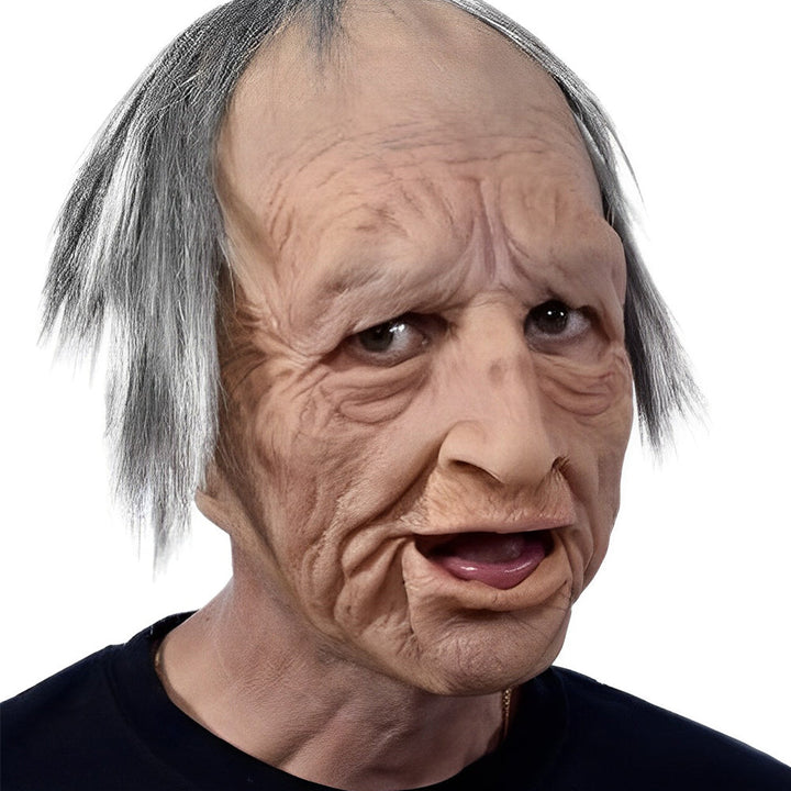 Realistische Vollkopfmaske für Erwachsene, flexibel für Halloween, Fasching & Events.