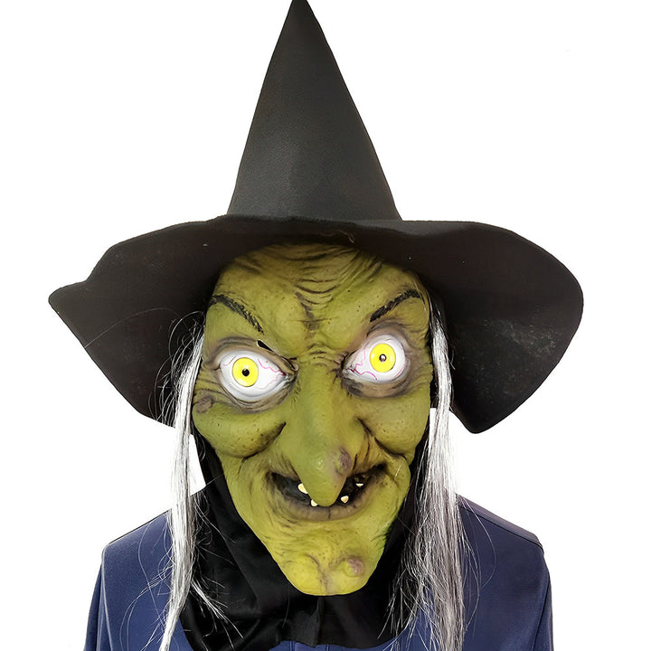 Gruselige Vollkopfmaske realistisch, für Erwachsene, ideal als Halloween-Kostüm.