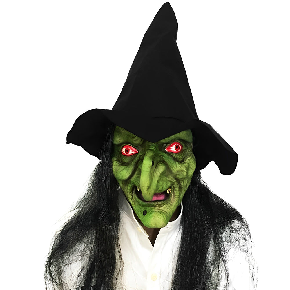 Theater-Vollkopfmaske detailliert, realistisch, für Erwachsene, authentisches Bühnenbild.