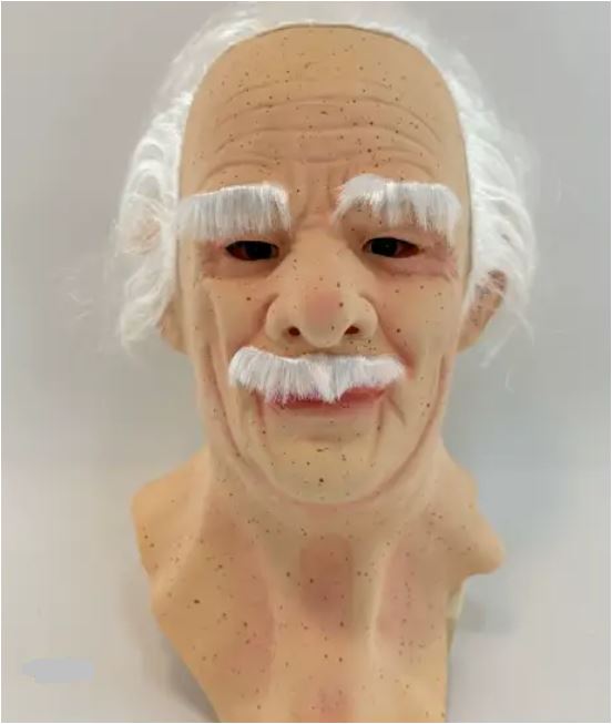 Hochwertige Vollkopfmaske realistisch, für Erwachsene, perfekt für Cosplay & Halloween.