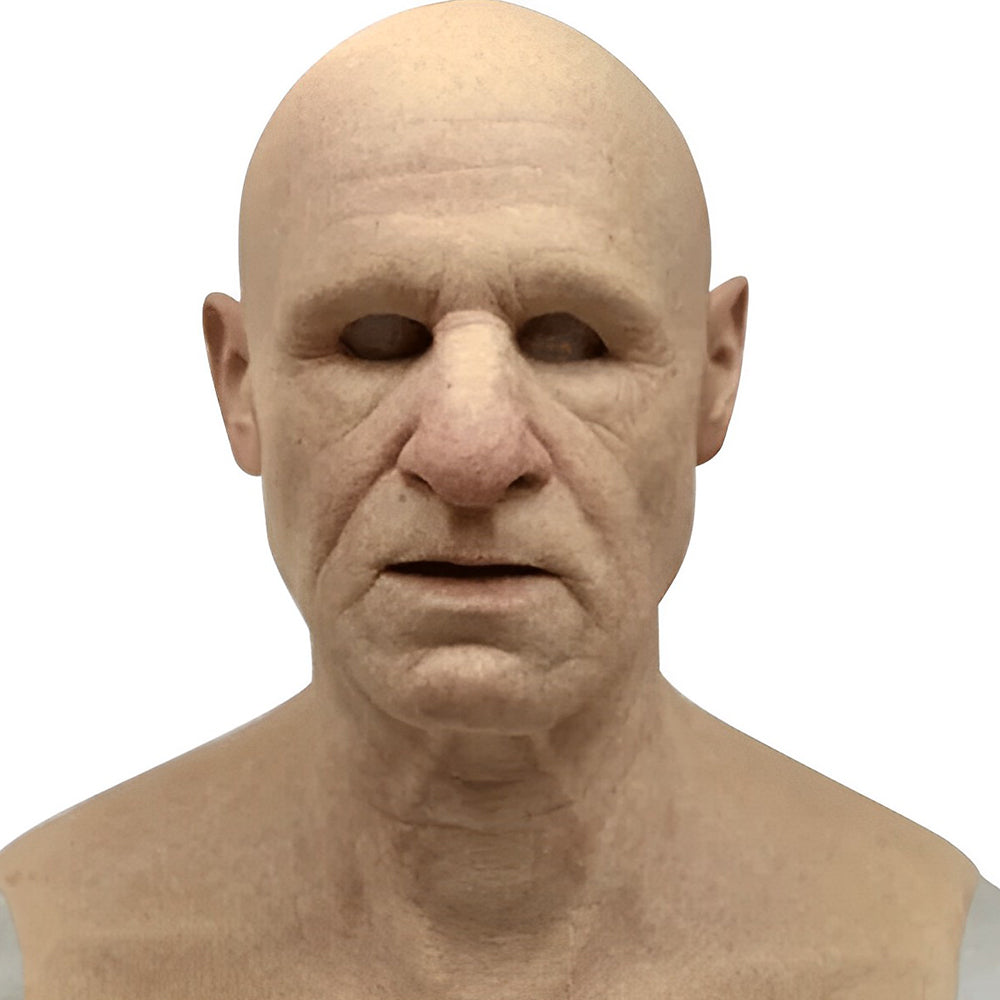 Realistische Halloween Maske, Vollkopf-Verkleidung für gruseligen Auftritt.