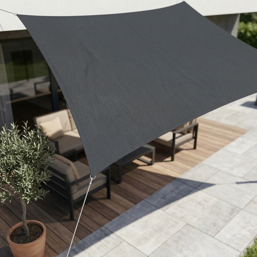 Rechteckiges Sonnensegel, wasserdicht & UV-Schutz, ideal für Garten, Terrasse, Outdoor-Beschattung.
