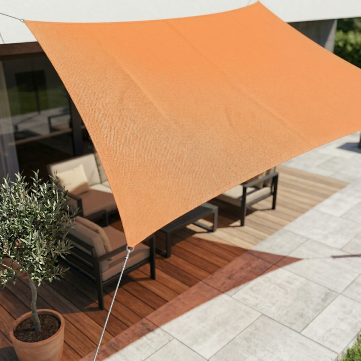 Wetterfestes Sonnensegel rechteckig, wasserdicht & UV-Schutz. Perfekter Outdoor-Sonnenschutz für jede Saison.
