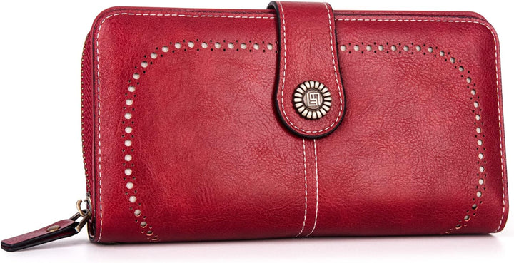 Modisches Damen Portemonnaie mit Armband, perfekt für Organisation unterwegs.