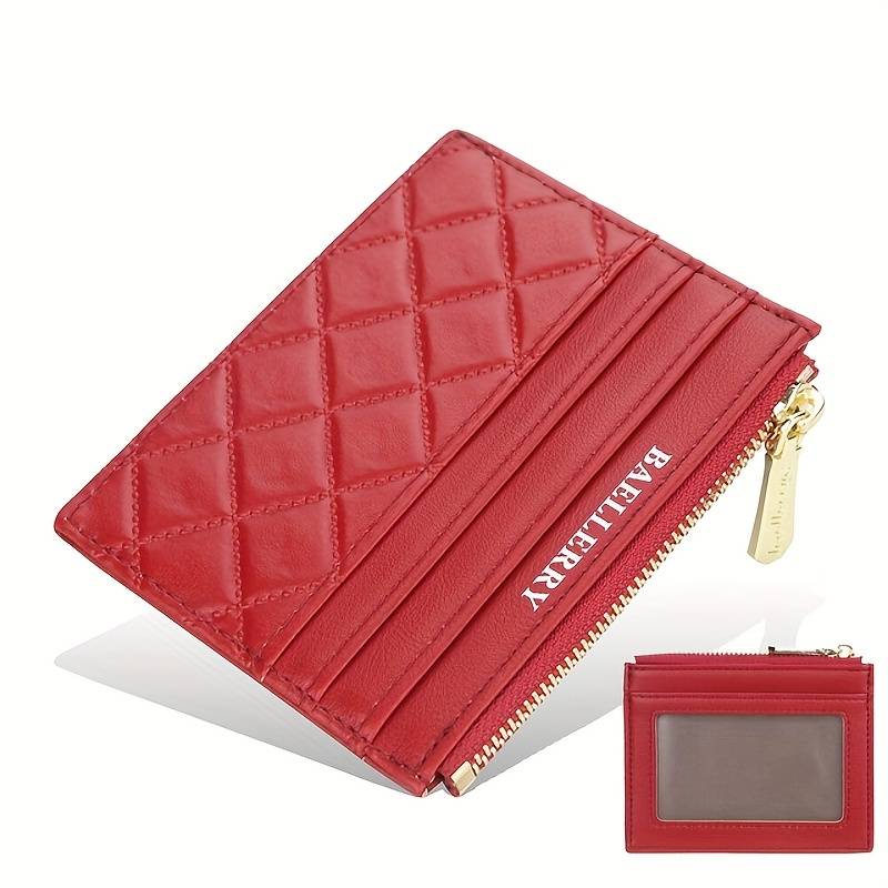 Modisches, gestepptes Unisex Accessoire: Mini-Kartenhalter für sichere Aufbewahrung von Karten.