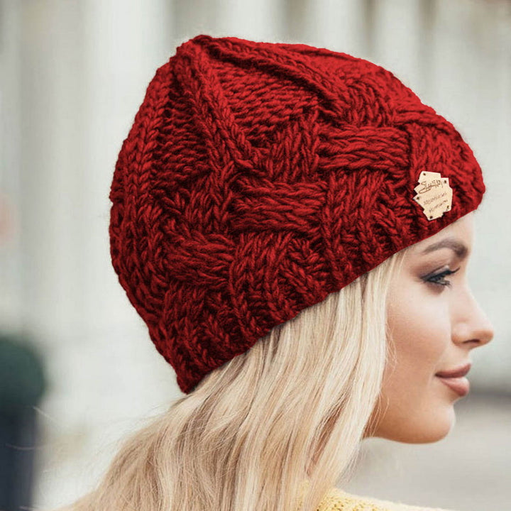 Warme Damen Strickmütze, Beanie für den Winter, weich & kuschelig, schützt vor Kälte.