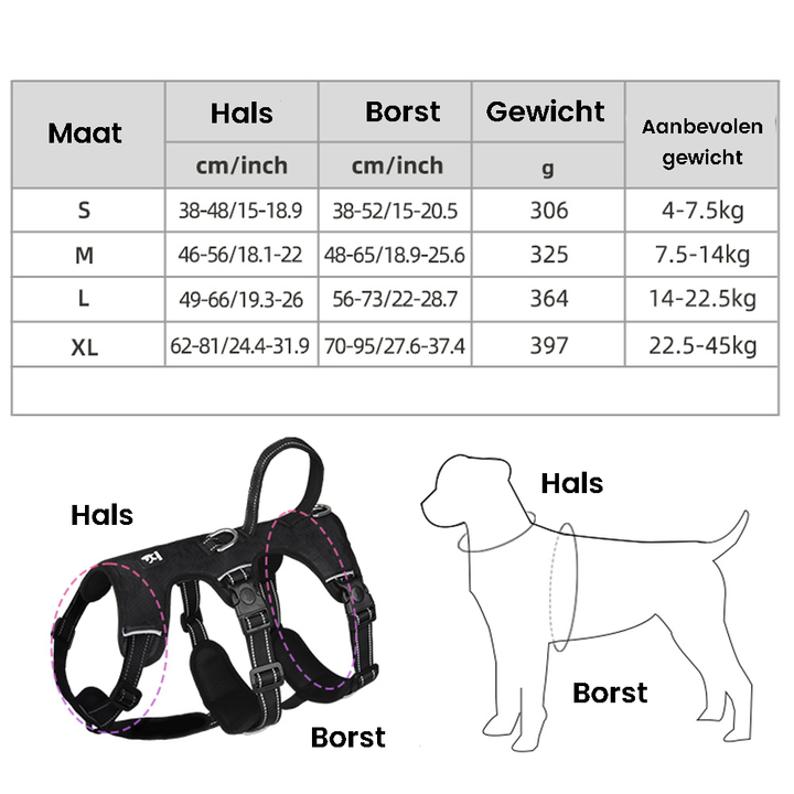 Reflektierendes Anti-Zieh-Hundegeschirr: Komfortabel, ausbruchsicher und perfektes Hundezubehör.