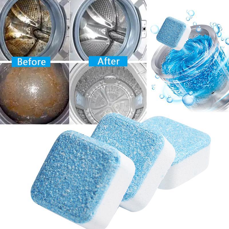 Reiniger Tabs für Tiefenreinigung & Hygiene der Waschmaschine. Geruchsneutralisierend, antibakteriell für frische Wäsche.