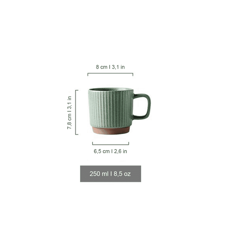 Hochwertiger Porzellan Kaffeebecher im Retro-Vintage-Stil, tolles Geschenk für Sammler.