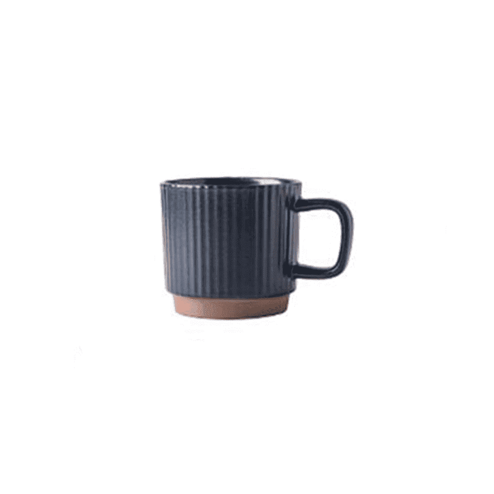 Keramik Kaffeebecher im Retro-Design, eine stilvolle Wahl für jede moderne Küche.