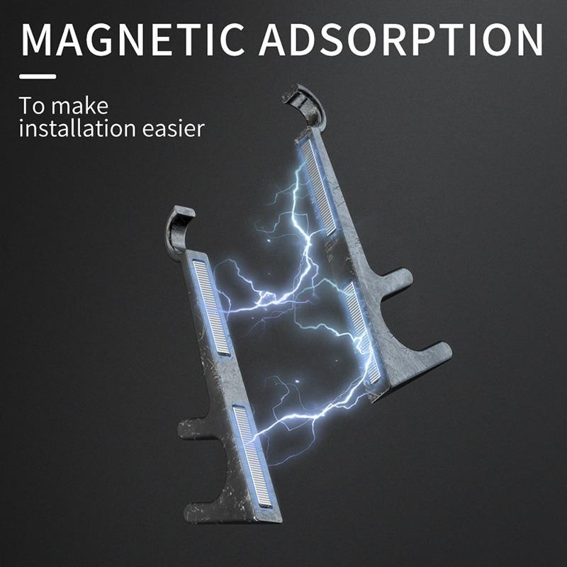 Tragbarer silberner Retro Magnet-Handyhalter aus Zinklegierung. Perfekt für Smartphone & Tablet im Auto & am Schreibtisch.