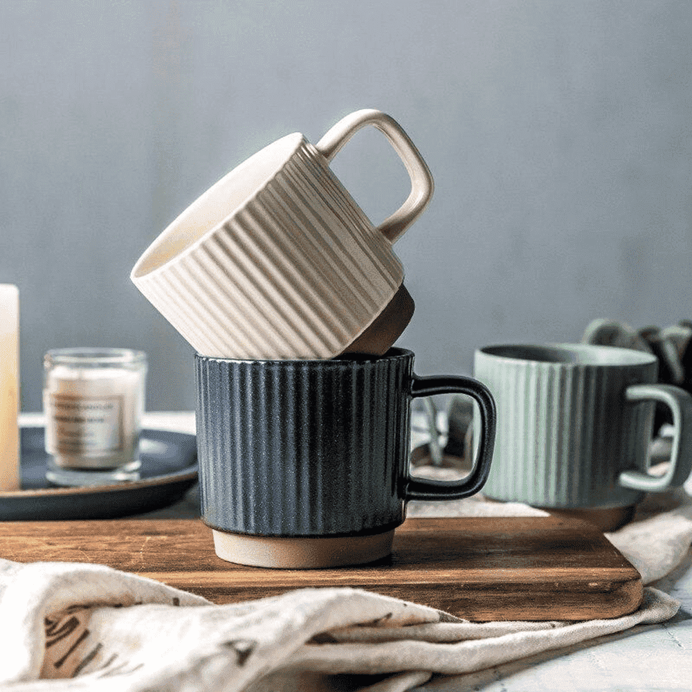Unisex Retro-Tasse aus Porzellan, stylisches Vintage-Geschirr, perfektes Geschenk.