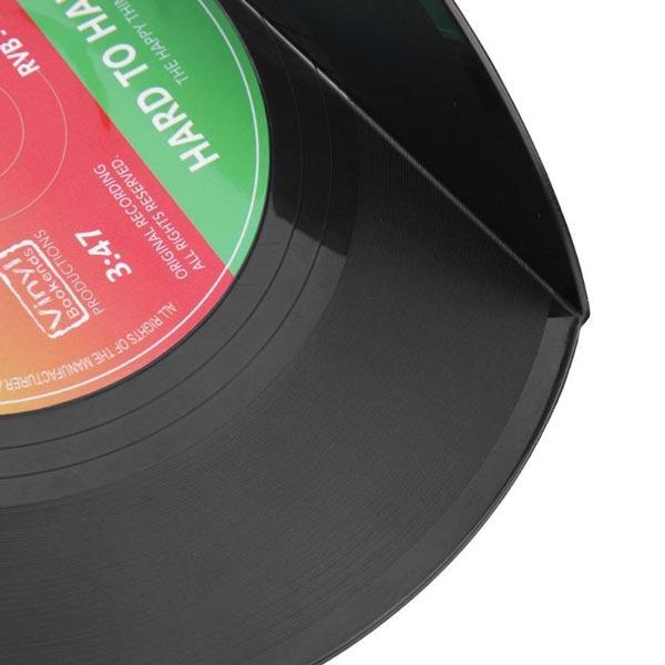 Zwei Retro Buchstützen, die deine Schallplatten sicher und dekorativ halten.