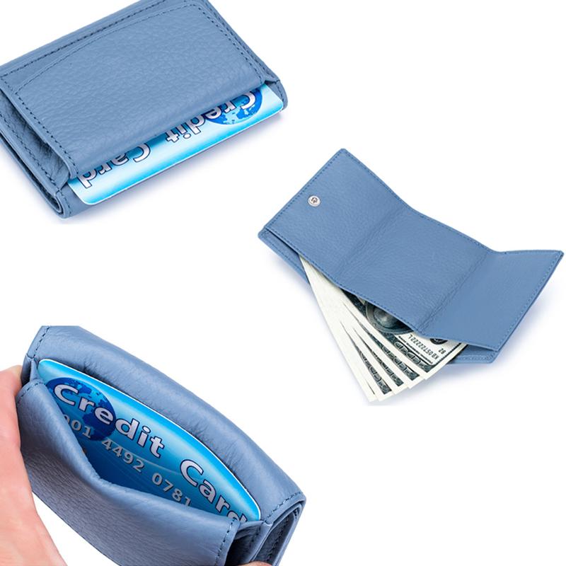 Damen-Portemonnaie aus PU-Leder mit RFID-Funktion, minimalistisch und funktional.