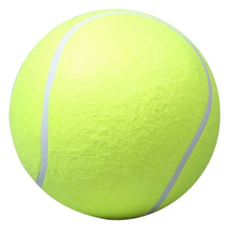 Strapazierfähiger Gummiball in Tennisball-Optik, perfektes Hundespielzeug für Outdoor-Abenteuer.