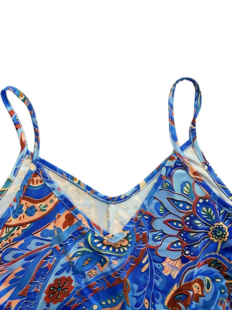 Komfortables, leichtes Damen Cami-Kleid, ärmellos, in scharlachrot, perfekt für Sommer, Urlaub & Strand.