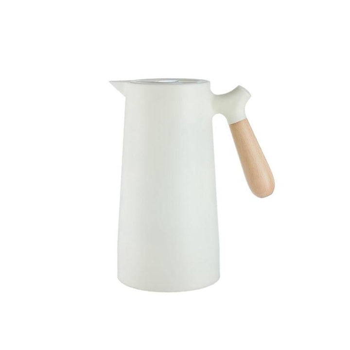 Robuste 1L Edelstahl-Thermoskanne für warme Getränke & kalte Speisen, ideal für Büro & Picknick.