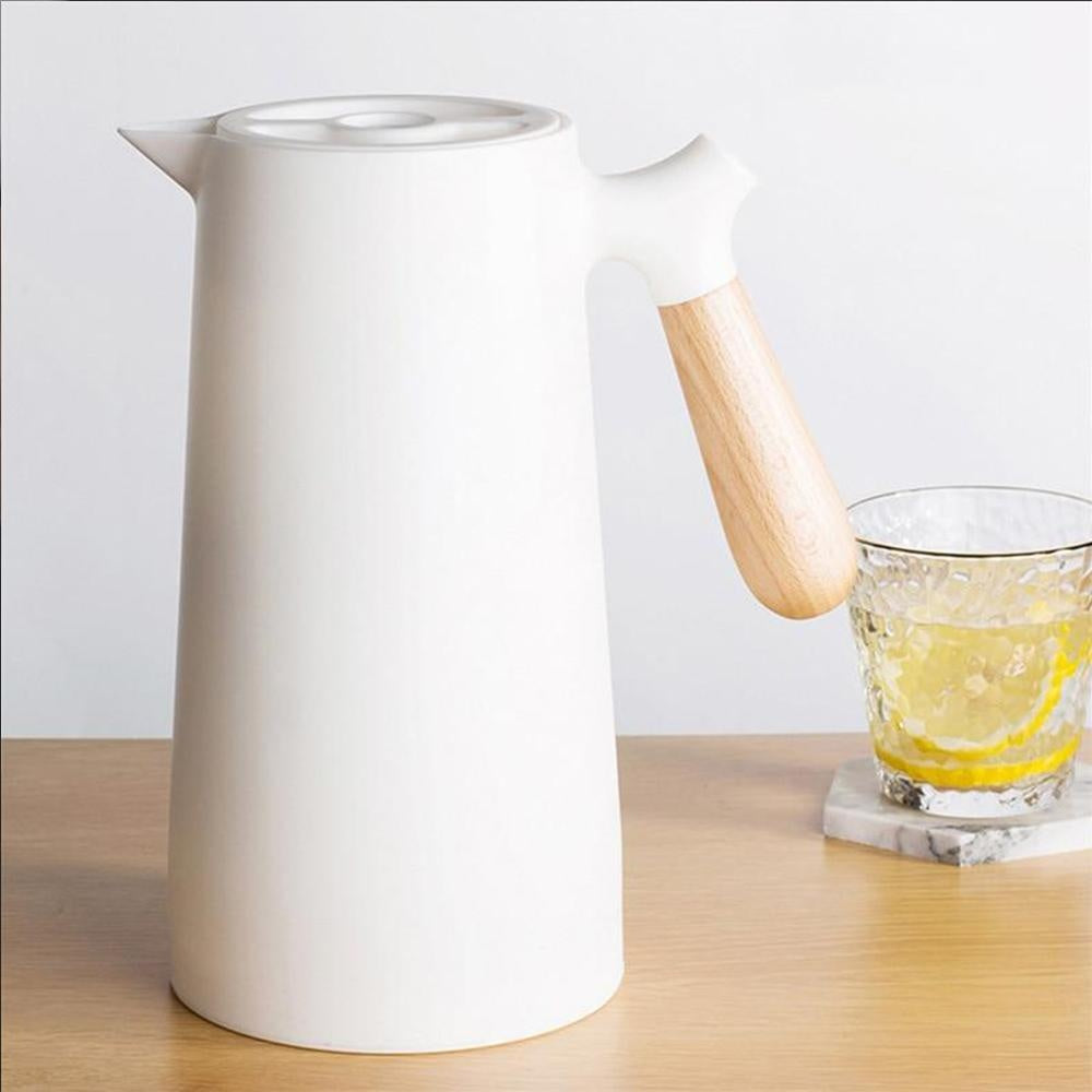 Praktische 1 Liter Isolierflasche für heißen Kaffee oder gekühlte Suppe, perfekt für unterwegs.