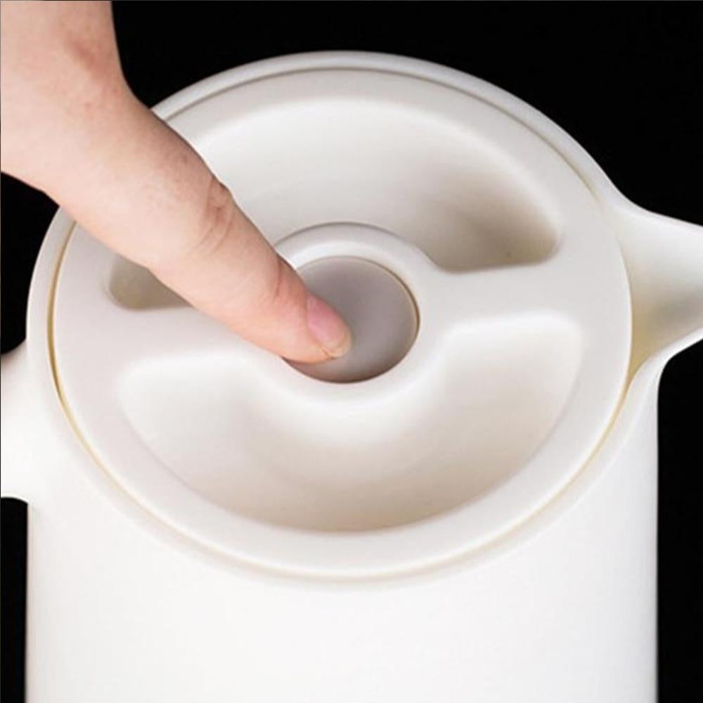 Edelstahl-Isolierflasche 1 Liter für Kaffee & Suppe, doppelwandig, für unterwegs & Büro.