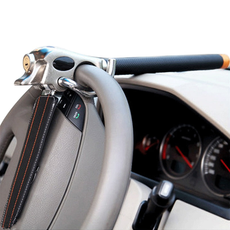 Auto Diebstahlschutz: Stabile Lenkradsperre mit Schloss für PKW, erhöht die Sicherheit Ihres Fahrzeugs.