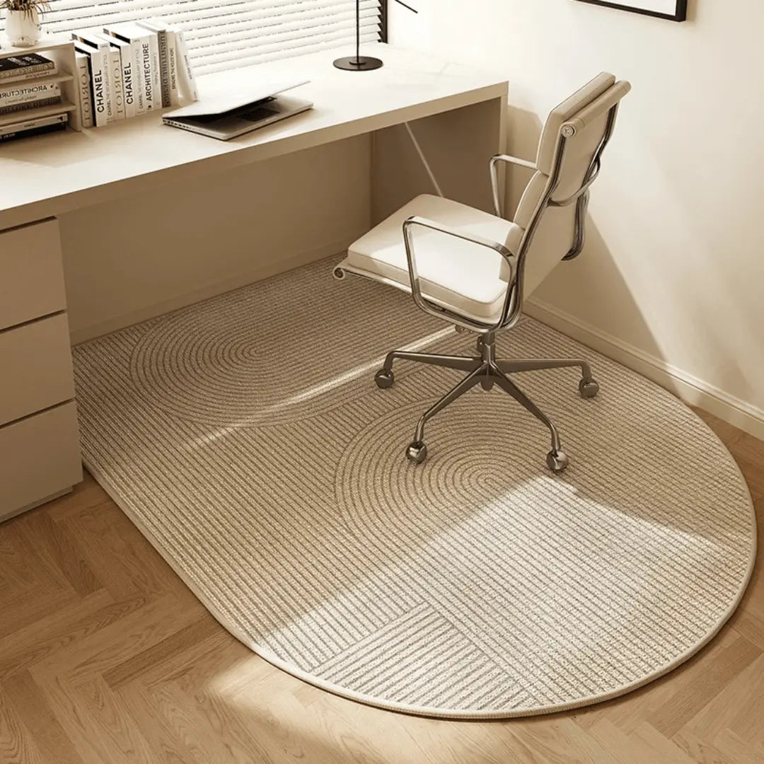 Hochwertige Bodenschutzmatte für Bürostühle, strapazierfähig, stilvoll & langlebig, ideal für jeden Arbeitsplatz.