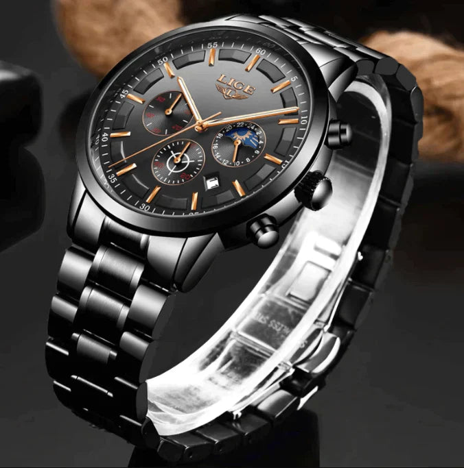Wasserdichte Herren Militär-Armbanduhr: Robust, präzise & edel. Ideal für Outdoor-Abenteuer und den stilbewussten Mann.