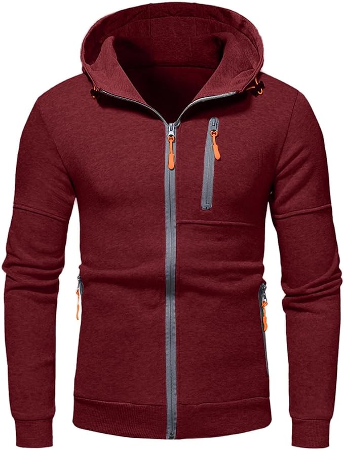 Moderne Herren Outdoor Jacke, gestrickt, robust & funktional. Ideal für aktive Tage, Frühling & Herbst.