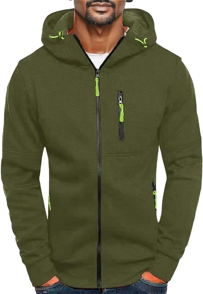 Strukturierte Herren Strickjacke, robustes Design für Outdoor & Herbst. Warmer Cardigan für Männer.