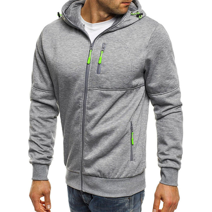Stilvoller Herren Cardigan, vielseitige Outdoor Strickjacke. Robuster Look für Freizeit & aktive Tage.