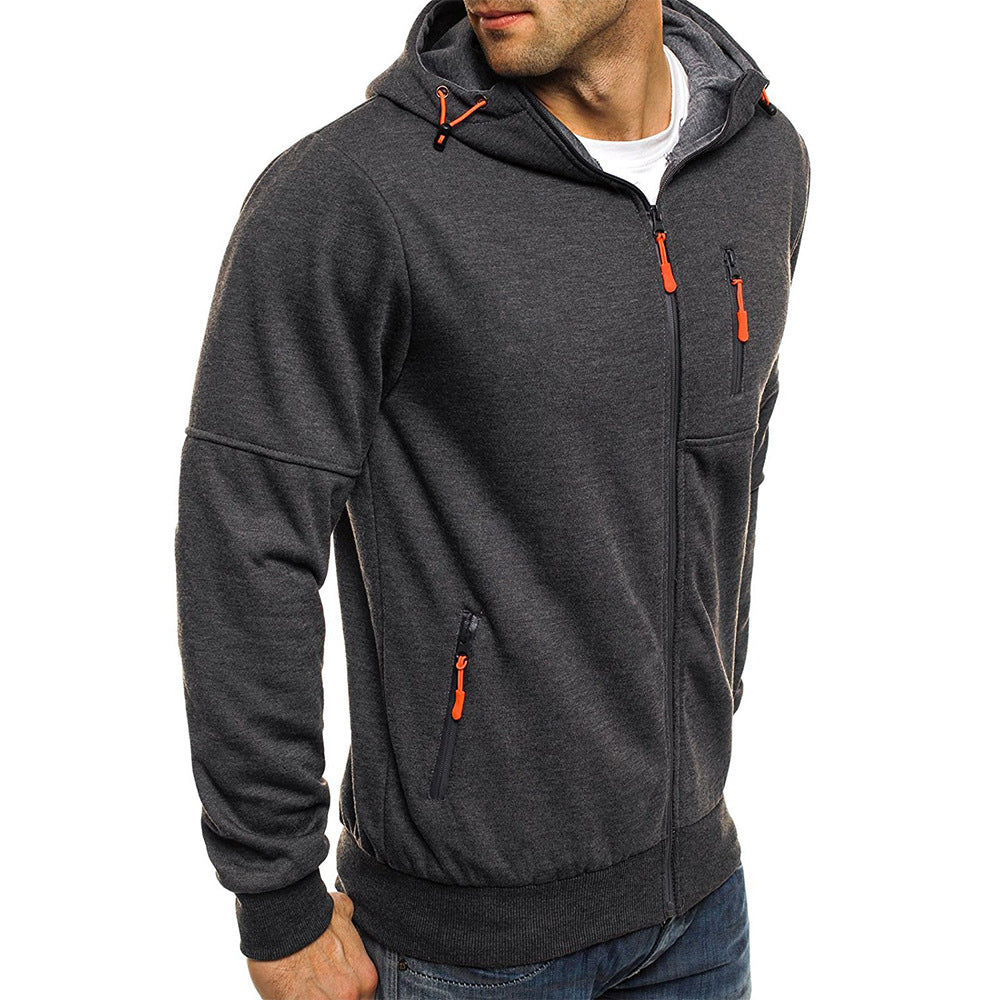 Übergangsjacke Herren: Robuste Outdoor Strickjacke für Frühling & Herbst. Warmer, bequemer Freizeit Cardigan.