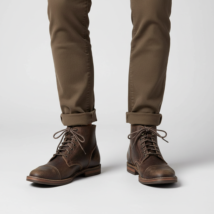 Herren Retro Stiefel Leonard: bequeme, wasserdichte & rutschfeste Winterschuhe für jeden Anlass.