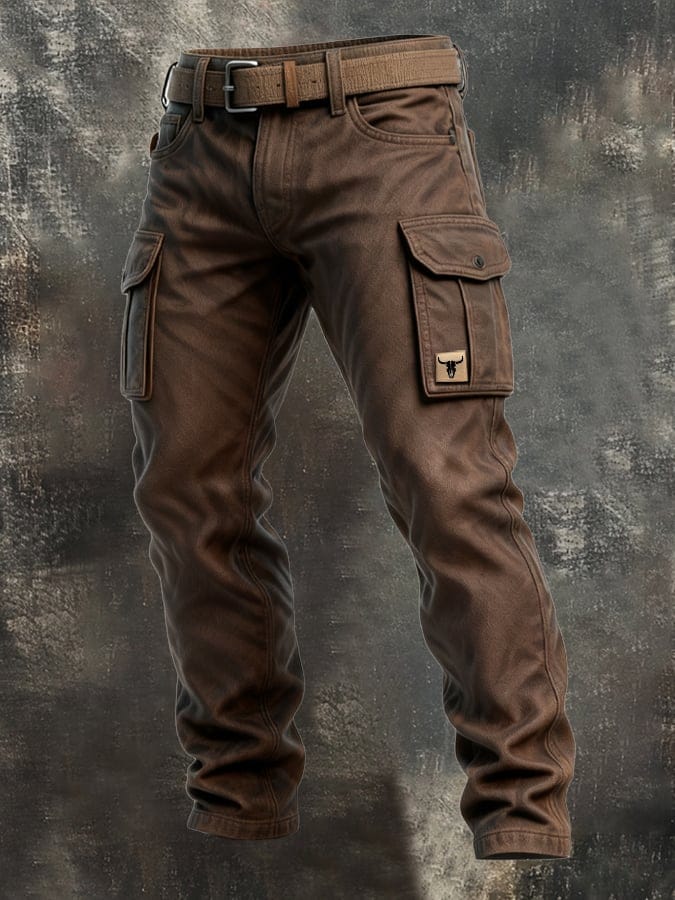 Robuste Herren Utility Hose mit praktischen Cargotaschen, ideal für Outdoor & Alltag. Strapazierfähig & bequem.